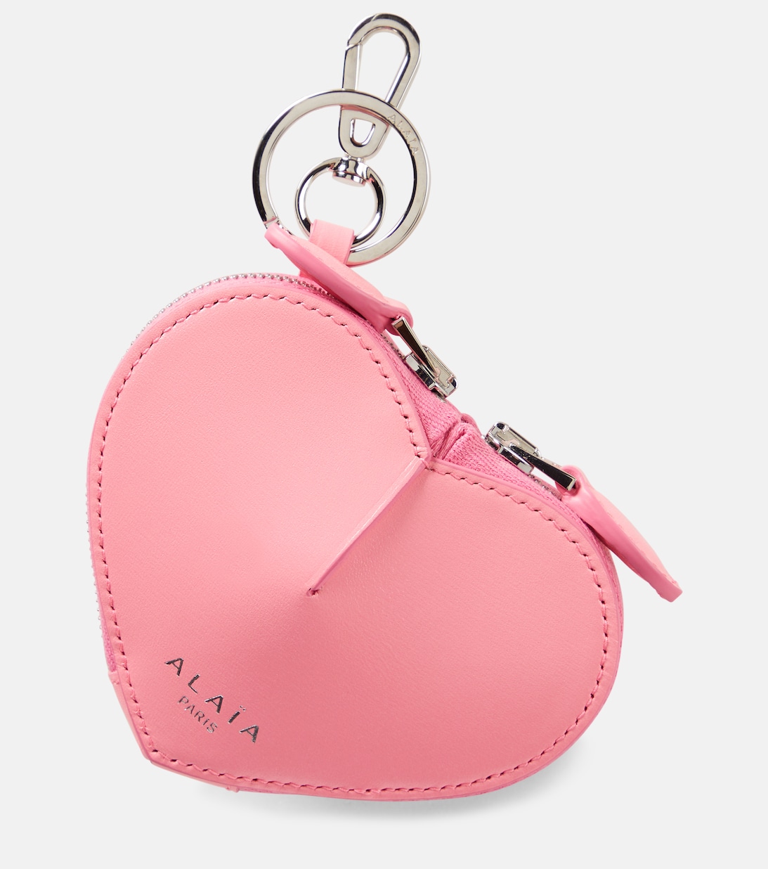 цена Кожаный кошелек для мелочи Le Cœur Mini Alaïa, розовый