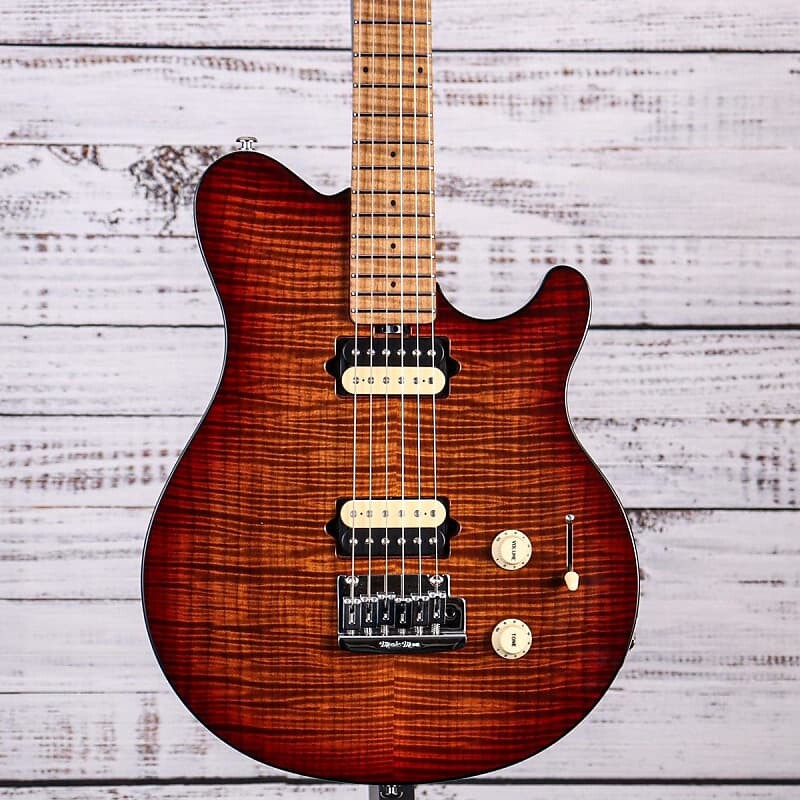 

Электрогитара Ernie Ball Axis Super Sport Electric Guitar | Roasted Amber Flame