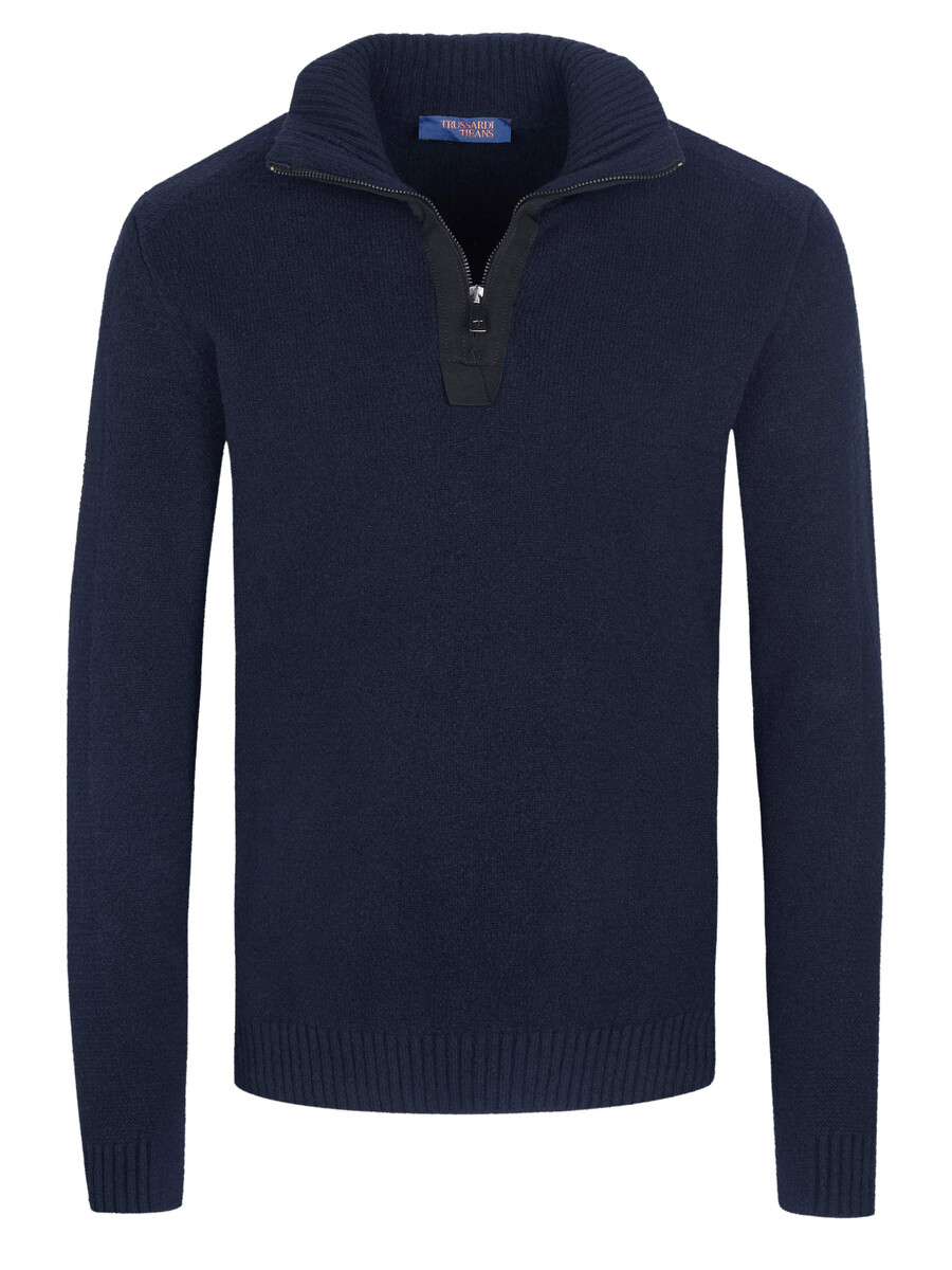 

Пуловер Trussardi jeans, темно-синий