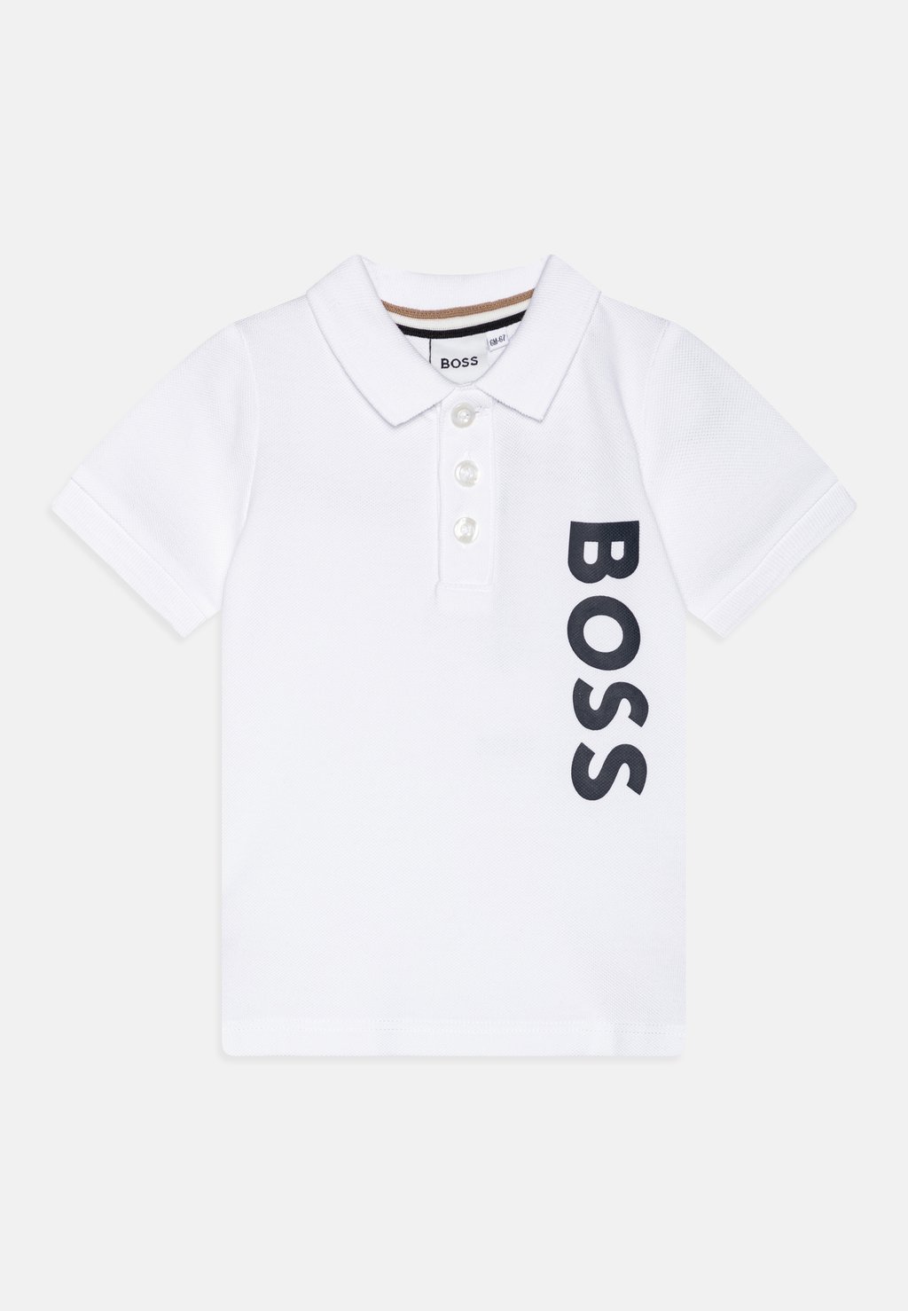 Рубашка-поло BABY SHORT SLEEVE BOSS Kidswear, цвет white