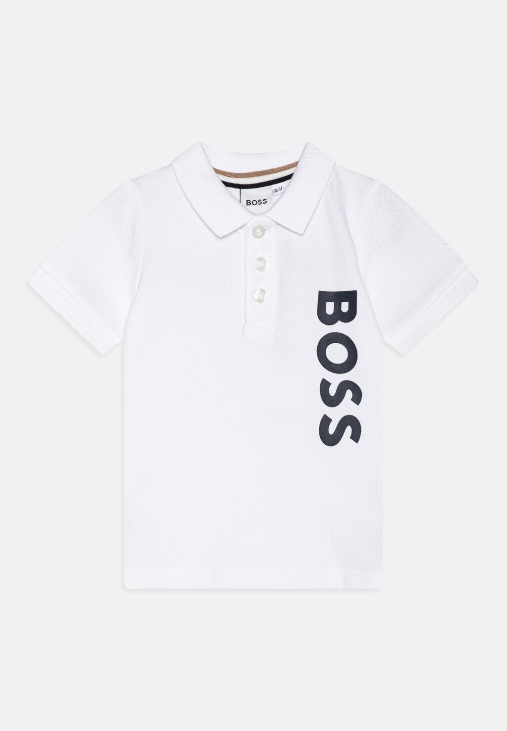 

Рубашка-поло BABY SHORT SLEEVE BOSS Kidswear, цвет white
