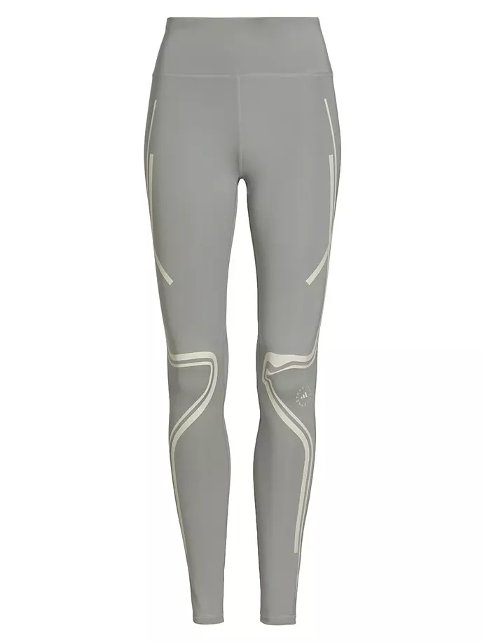 

Леггинсы для бега TruePace Adidas By Stella Mccartney, серый