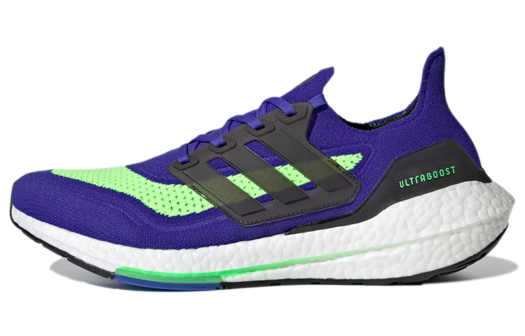 Adidas Ultra Boost 21 Sonic Ink Screaming Green