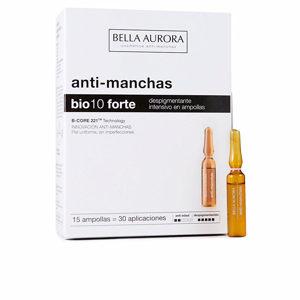

Крем против пятен на коже Bio10 forte despigmentante intensivo ampollas Bella aurora, 15 х 2 мл