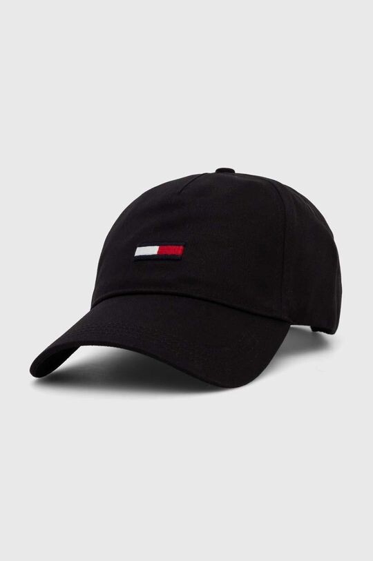 

Хлопковая бейсболка Tommy Jeans, черный