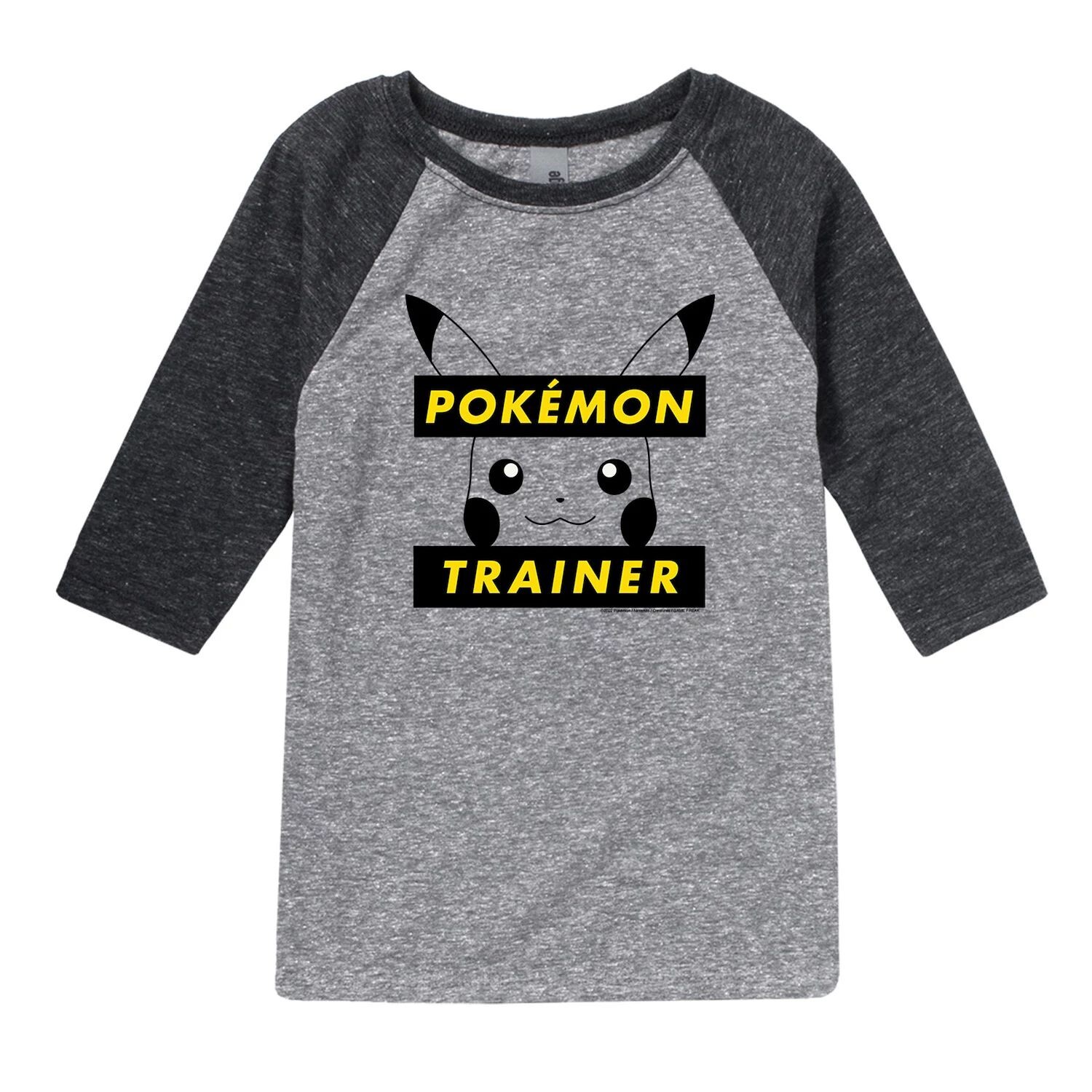 

Футболка реглан с рисунком Pokemon Trainer Pikachu для мальчиков 8–20 лет Licensed Character