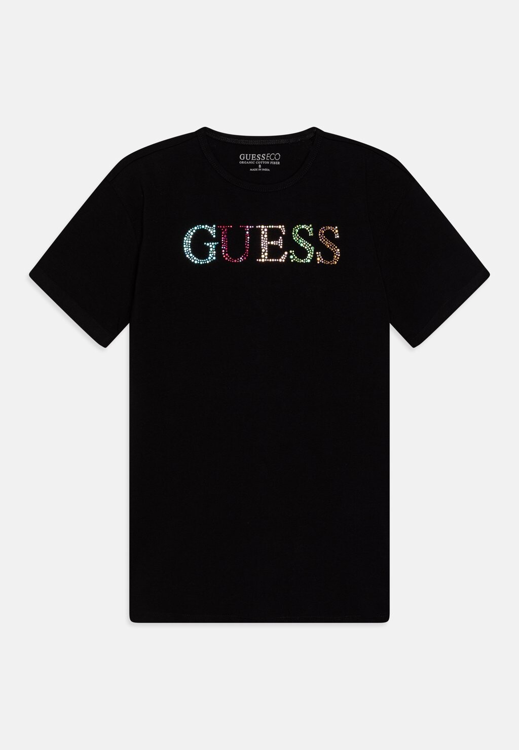 

Футболка с принтом JUNIOR Guess, цвет jet black