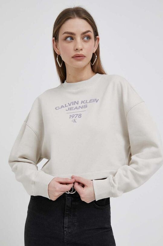 

Толстовка Calvin Klein Jeans, бежевый