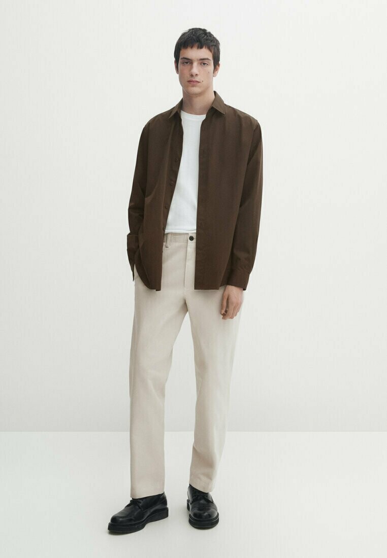 Брюки Massimo Dutti, цвет beige