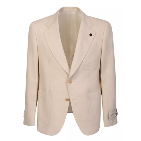 

Куртка biege single-breasted jacket Lardini, мультиколор
