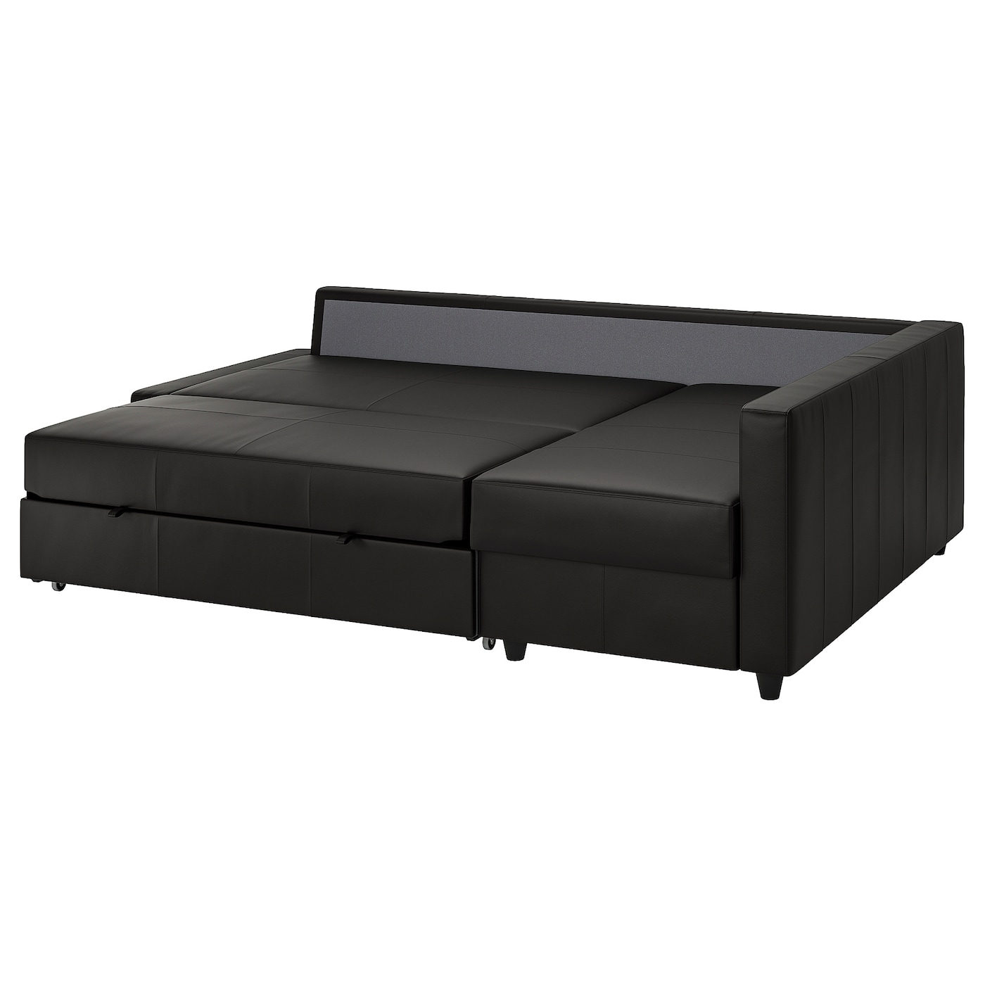 ФРИХЕТЕН Угловой диван-кровать + место для хранения, Бомстад черный FRIHETEN IKEA диван кровать малютка черный