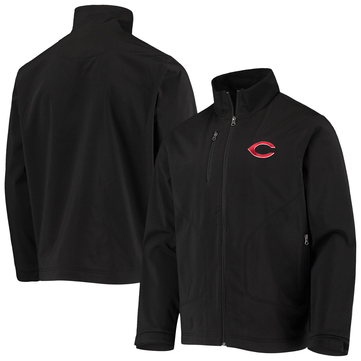 

Мужская спортивная куртка Carl Banks Black Cincinnati Reds Strong Side с молнией во всю длину G-III