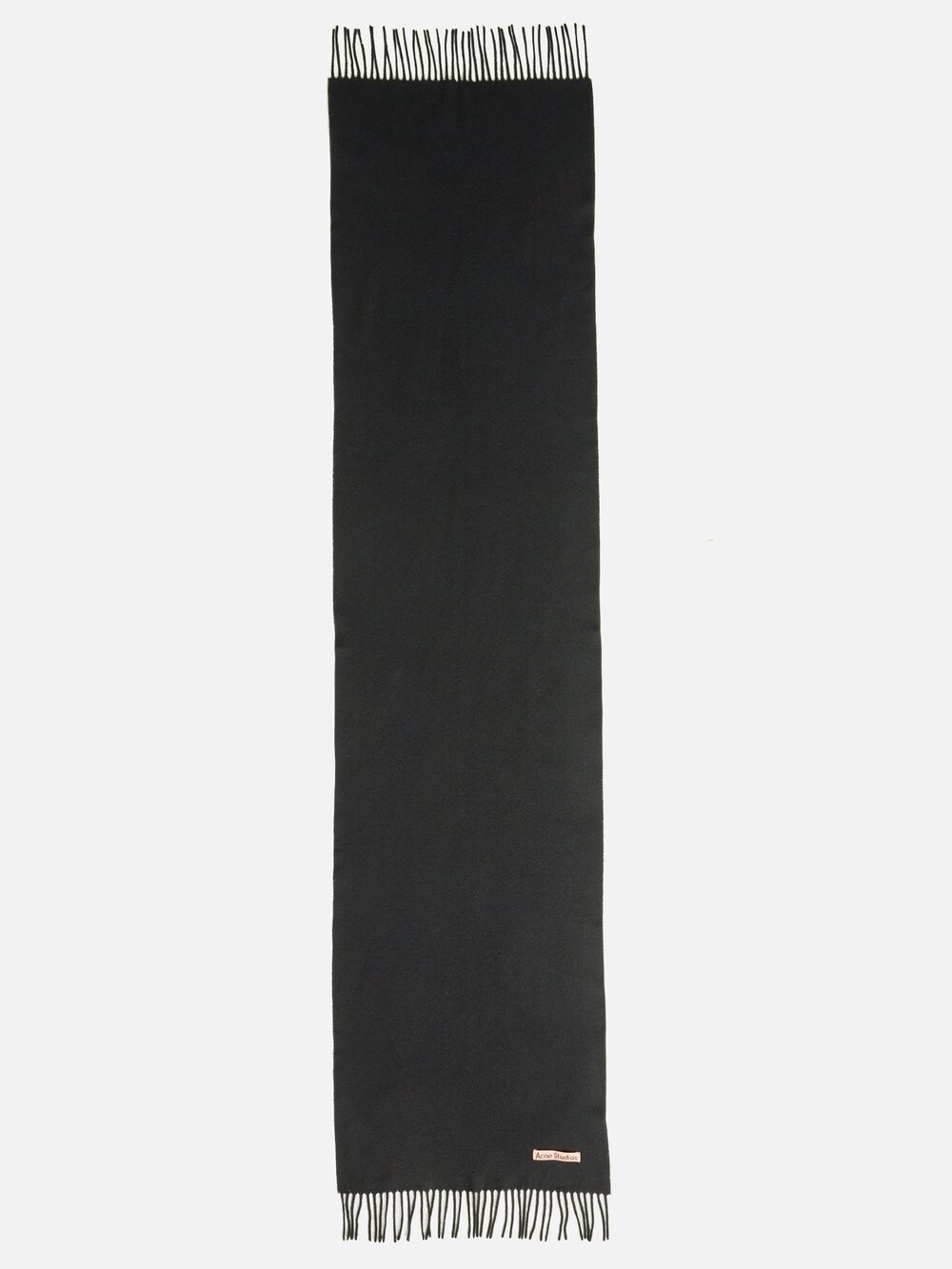

Шерстяной шарф canada с бахромой Acne Studios, черный