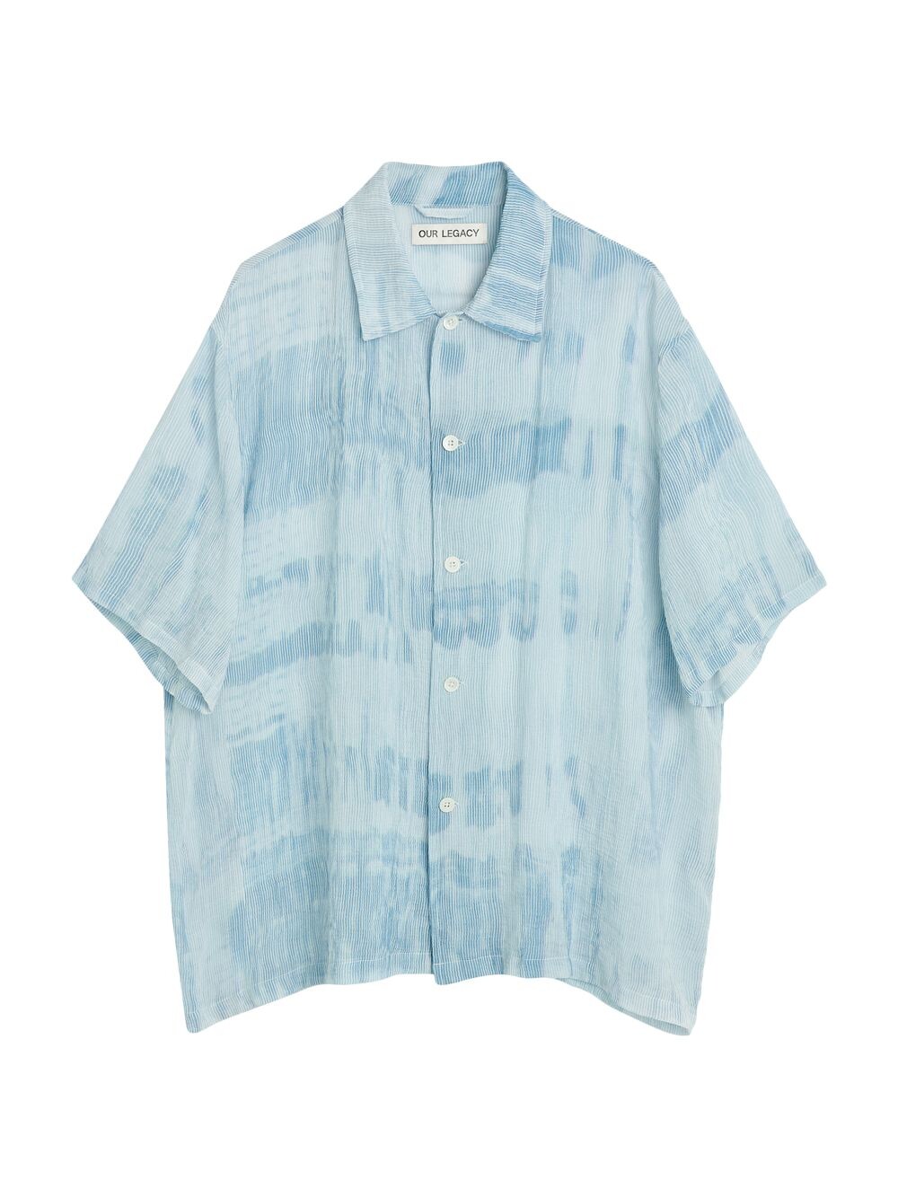 

Рубашка с короткими рукавами Box Tie-Dye OUR LEGACY, зеленый