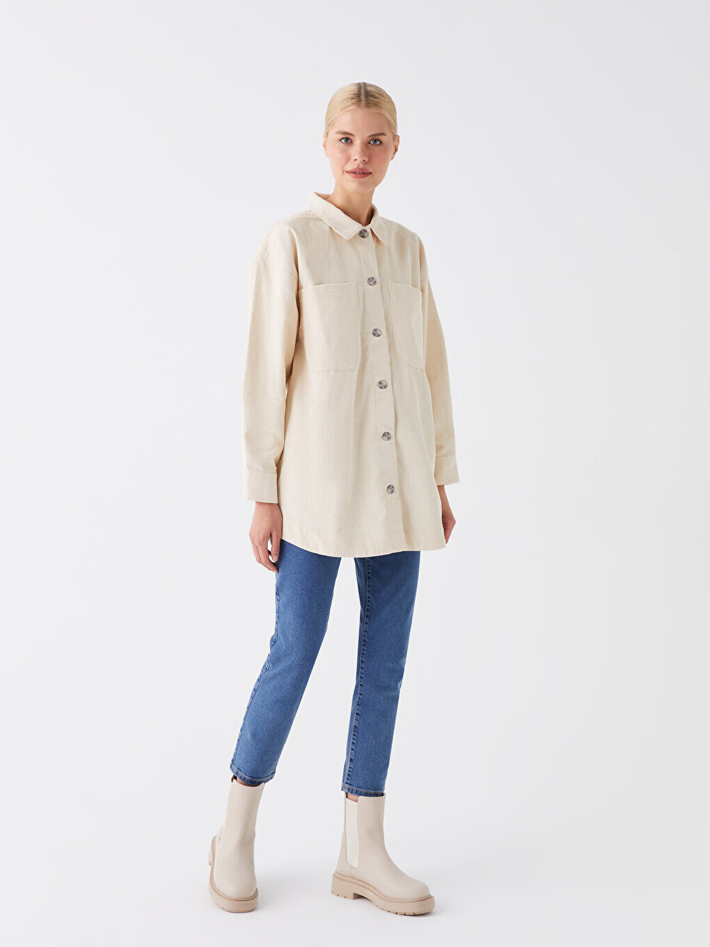 

Женские джинсовые брюки Mom Fit LCW Modest, среднее индиго родео