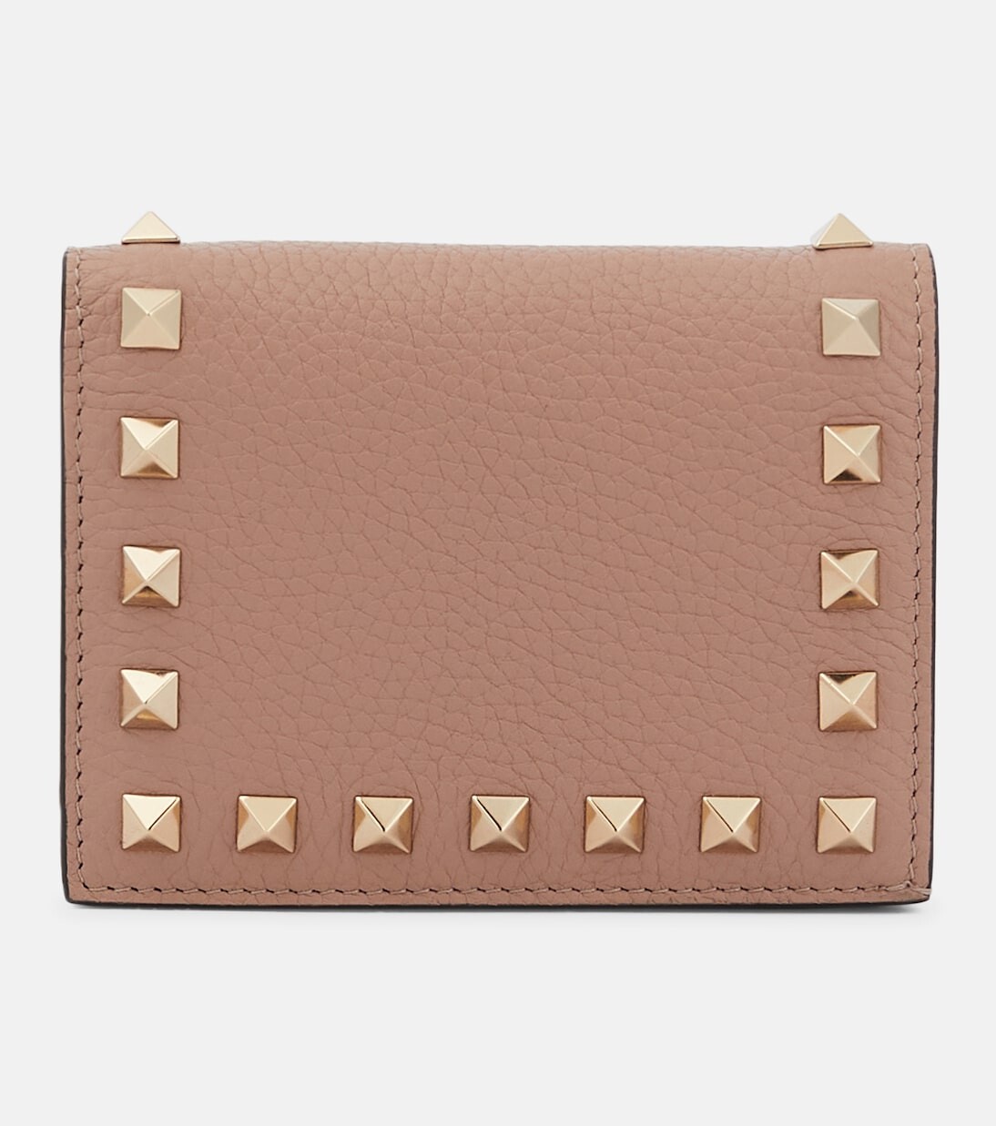 

Кожаный кошелек rockstud Valentino Garavani, розовый