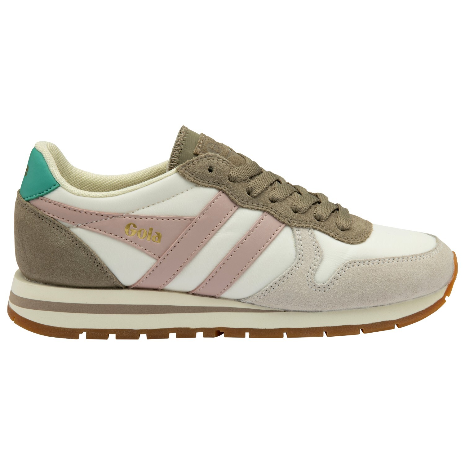 Кроссовки Gola Women's Daytona Chute, цвет Off White/Rhino/Chalk Pink цена и фото