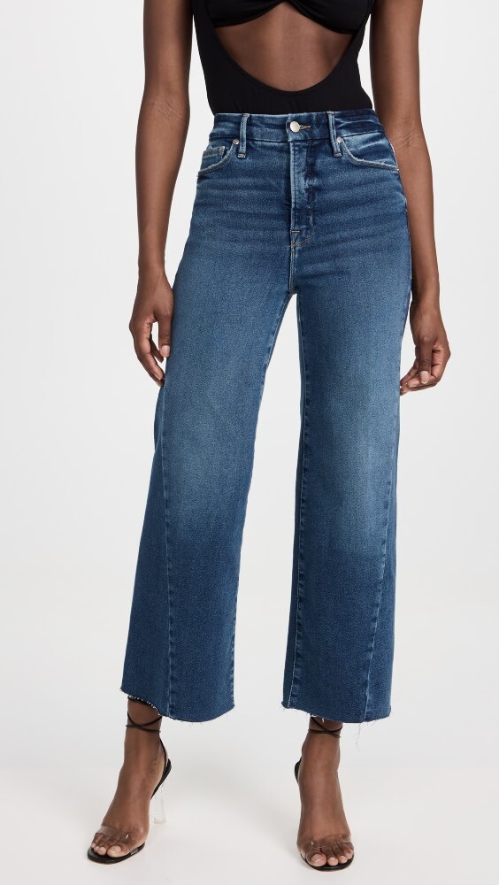 

Джинсы Good American Good Waist Palazzo Crop