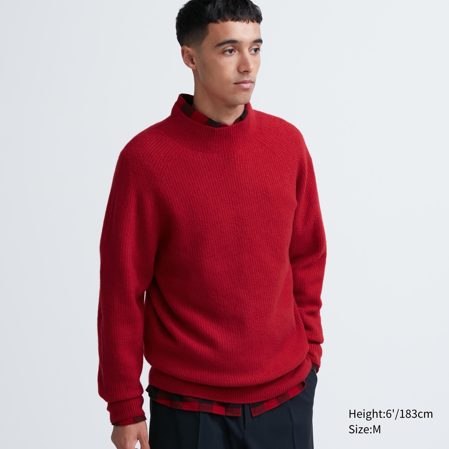 

Свитер Uniqlo мужской трикотажный, красный