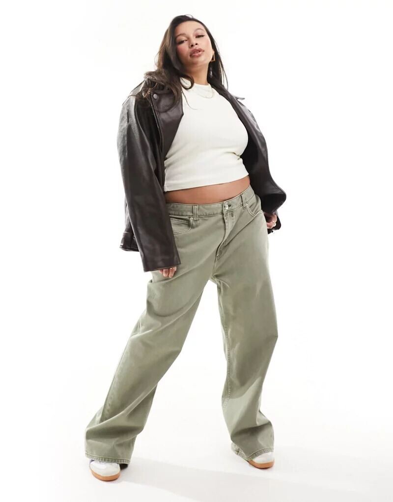 

Синие джинсы ASOS DESIGN Curve Dad