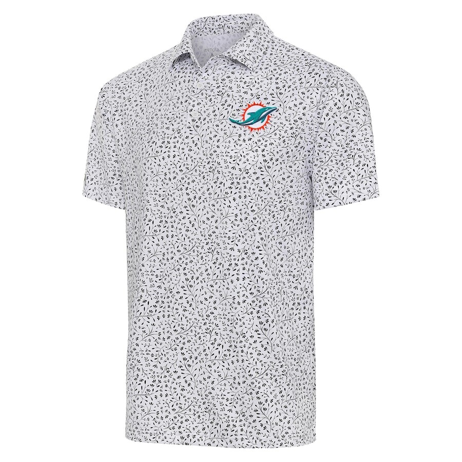 

Поло с коротким рукавом Antigua Miami Dolphins, белый