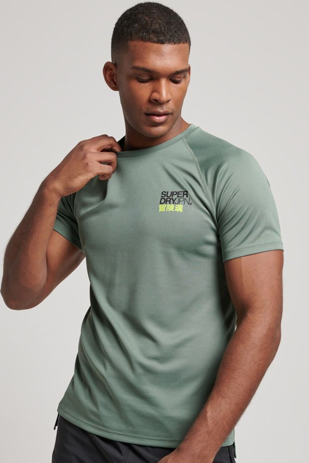 

Футболка с короткими рукавами и графикой Sport Train Active Superdry, зеленый