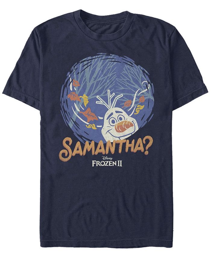 Мужская футболка с коротким рукавом Frozen 2 Samantha Fifth Sun, синий подарок на день рождения в стиле аниме персонажи диснея анна эльза олаф цветной будильник светодиодная подсветка