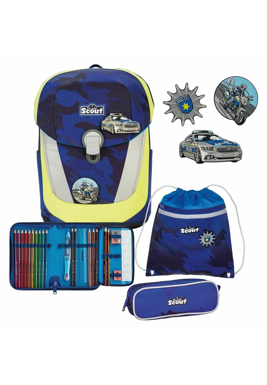 

Комплект рюкзака Sunny Ii Lightweight Set 4Tl Scout, цвет blue police