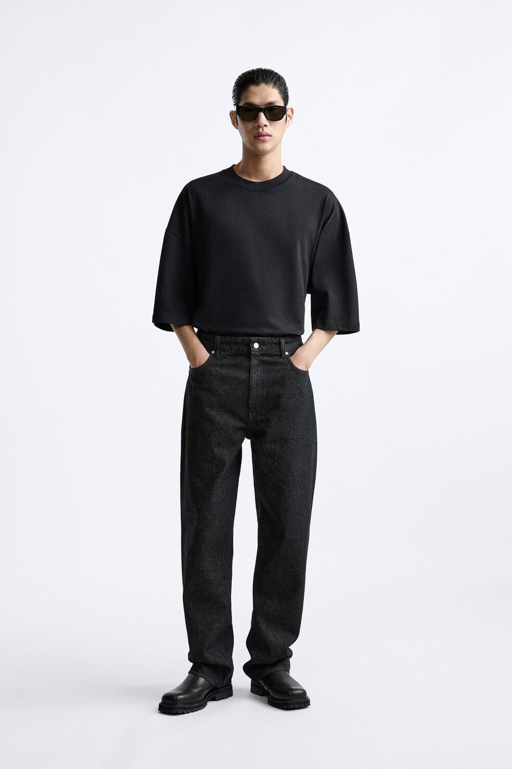 

Футболка оверсайз - x studio nicholson ZARA, черный