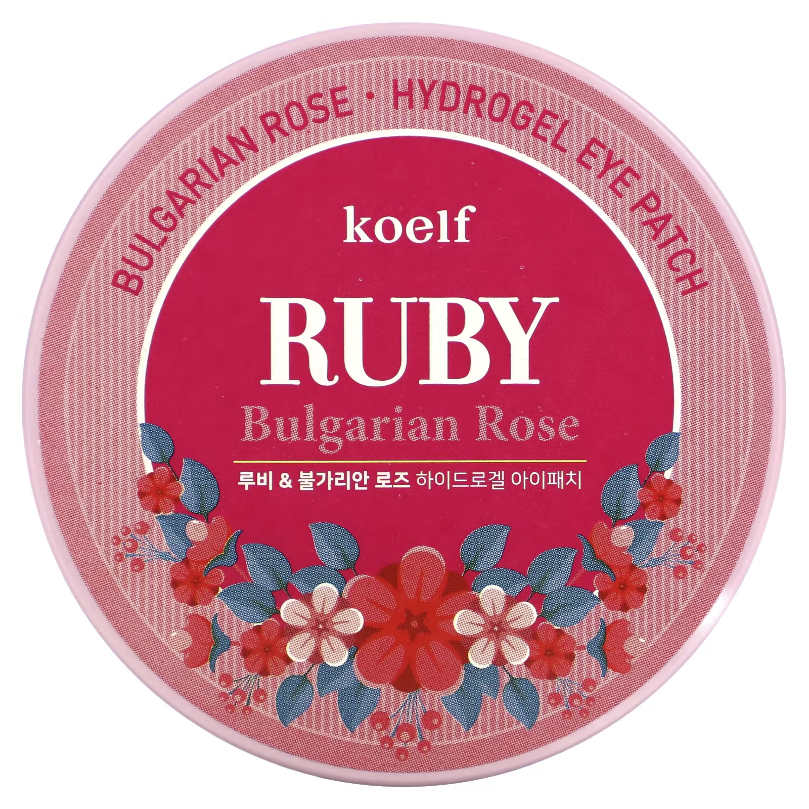 Koelf Рубиновые гидрогелевые патчи для глаз с болгарской розой, 60 шт. c4 derm drinkable collagen for glowing skin 8 000mg