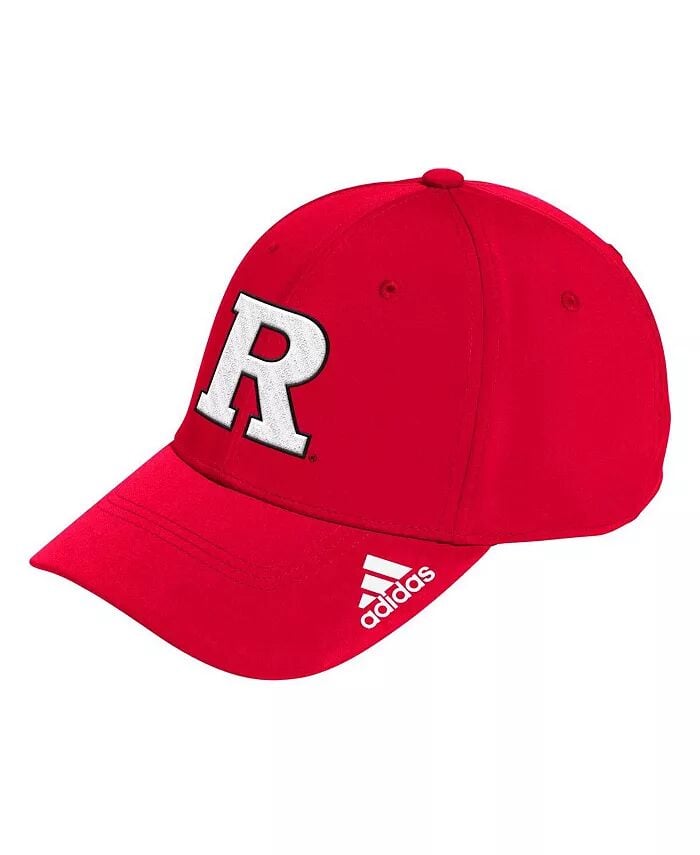 

Мужская гибкая кепка с логотипом Scarlet Rutgers Scarlet Knights Locker Room Adidas, красный