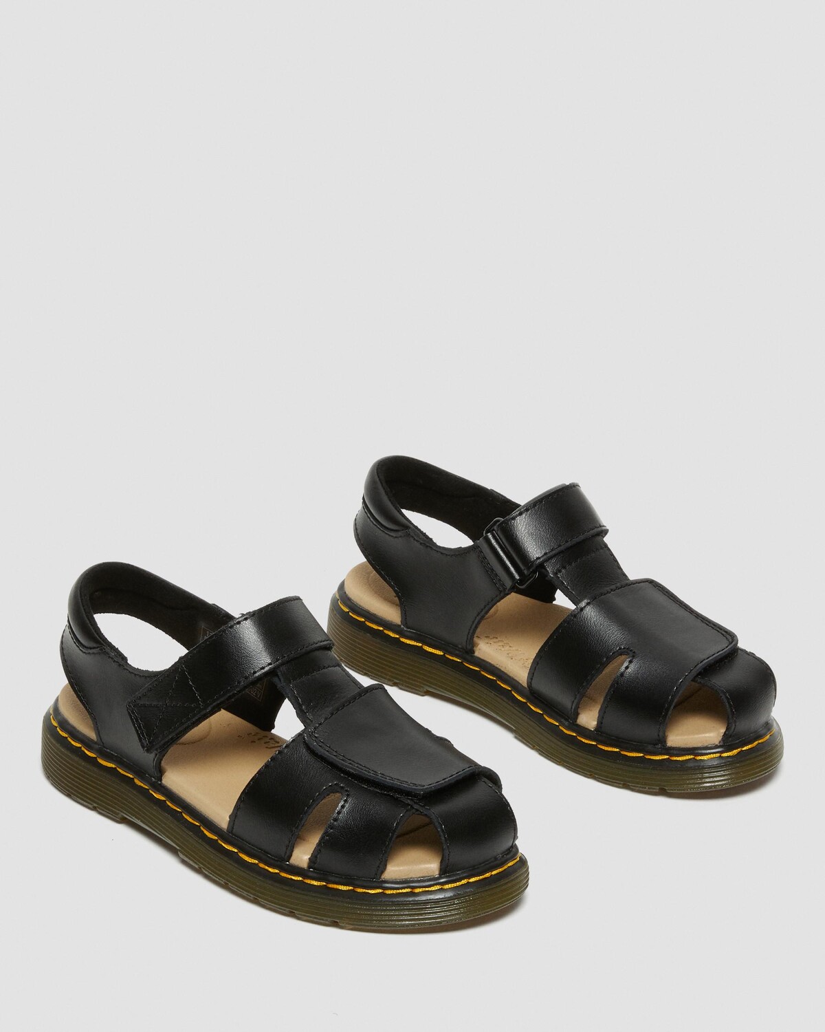 

Кожаные сандалии на липучке Junior Moby II Dr. Martens