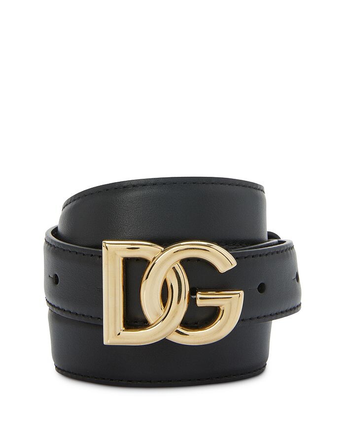 

Кожаный ремень с логотипом Dolce & Gabbana