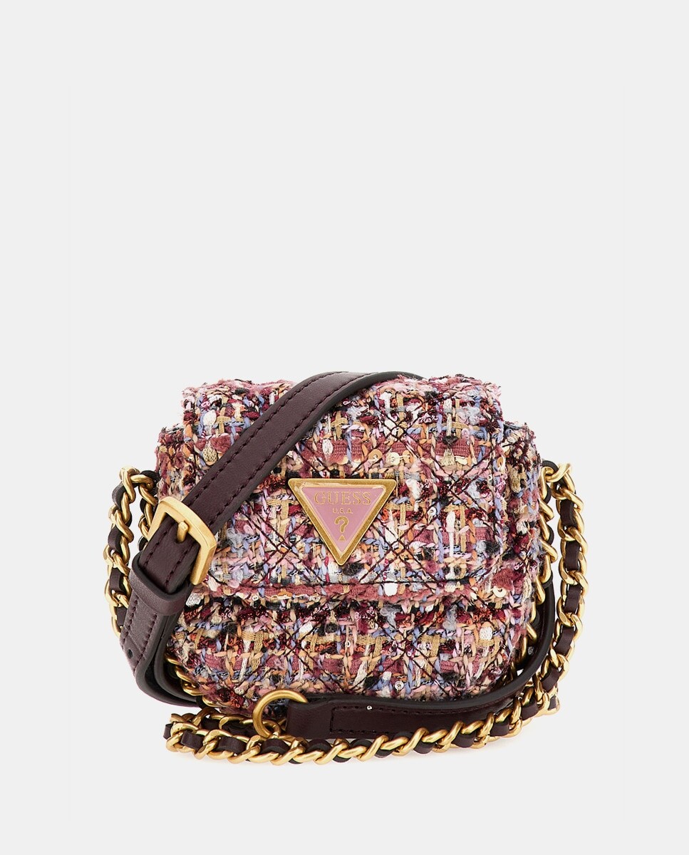 

Мини-сумка через плечо Giully из разноцветного твида Guess, мультиколор