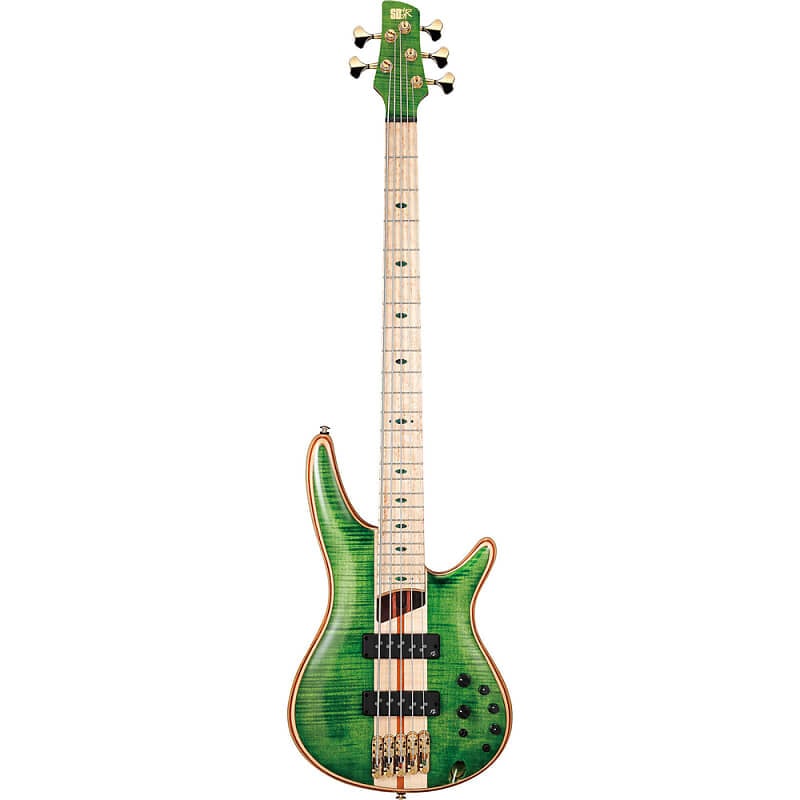 

Басс гитара Ibanez 2022 SR5FMDX SR Premium 5-String Bass Guitar - Emerald Green Low Gloss