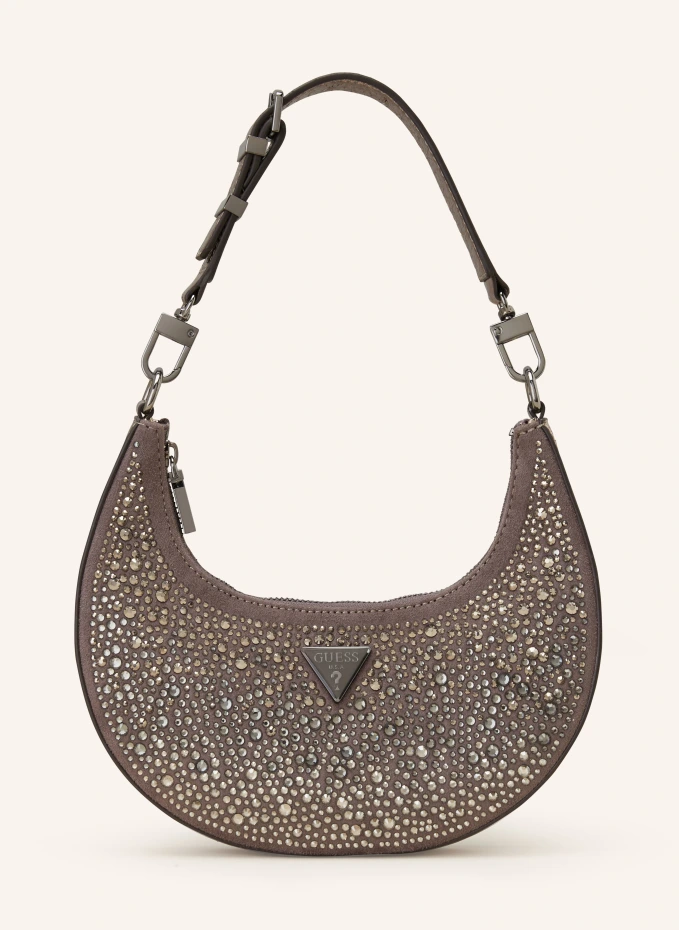 

Сумочка lua small с драгоценными камнями Guess, серый