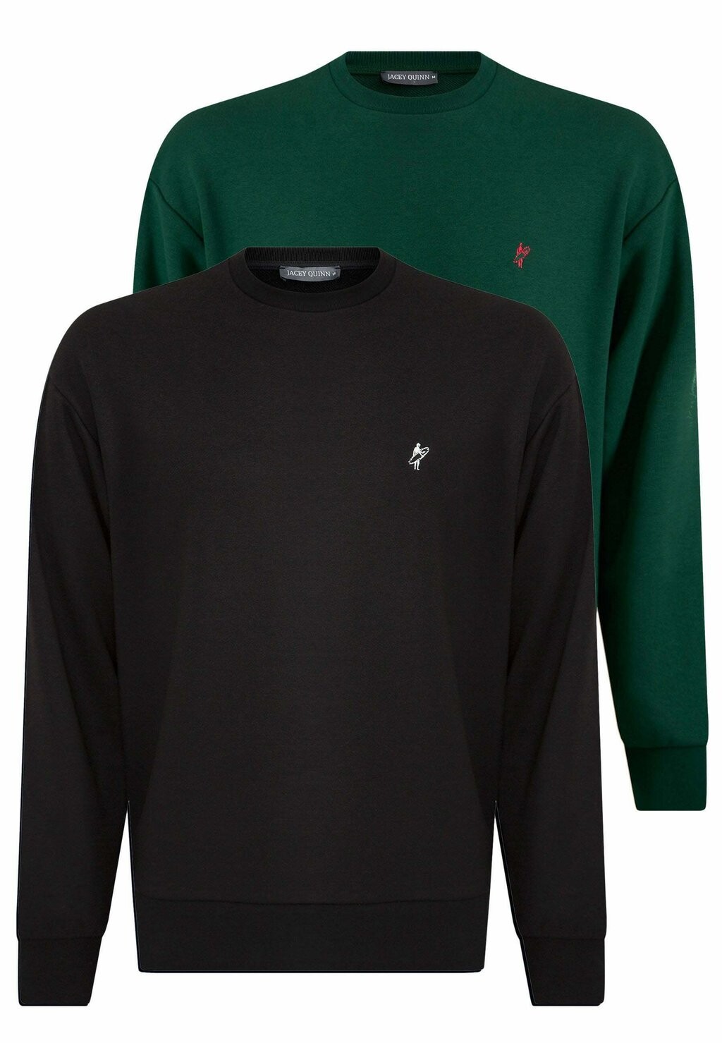 

Толстовка 2 Pack Half Oversize Seatshirt Jacey Quinn, цвет black-neft green