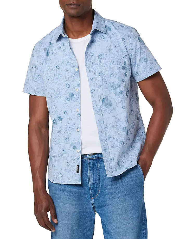 

Рубашка Scott с короткими рукавами и цветочным принтом Joe'S Jeans, цвет pencil floral