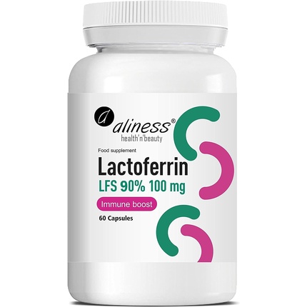 цена Лактоферрин 60 капсул Lfs 90% 100 мг Aliness, Aliness