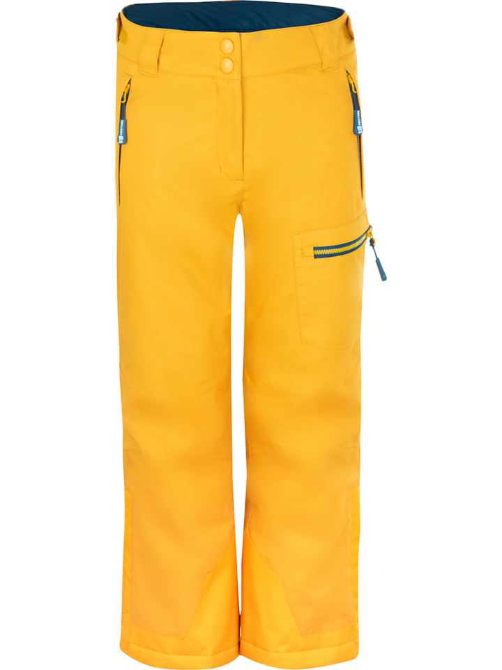 Лыжные штаны Trollkids Hallingdal, желтый лыжные штаны trollkids nordkapp светло коричневый