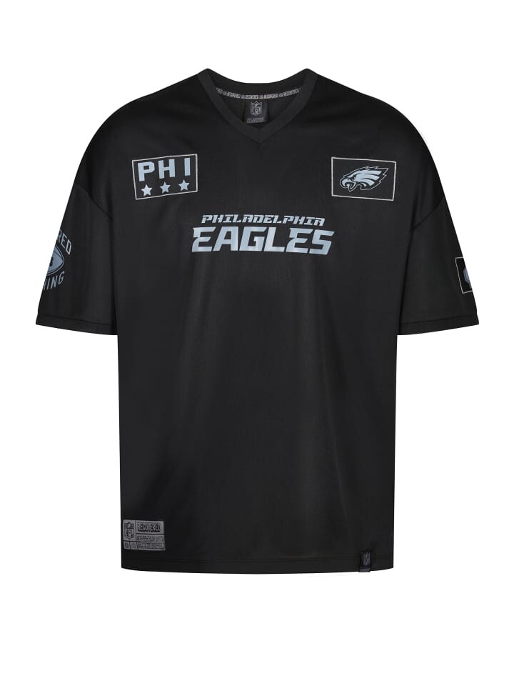 

Футболка Recovered NFL Eagles PHI 33 Oversized, черный