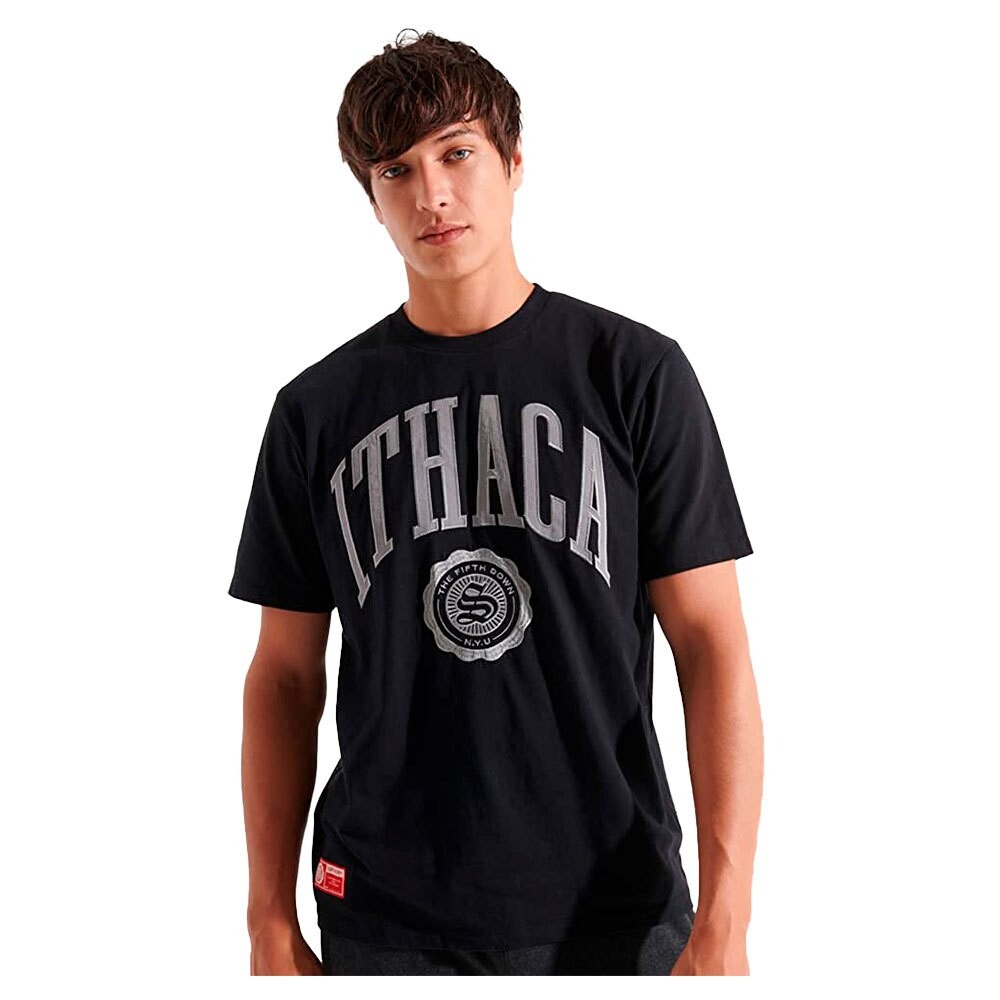

Футболка с коротким рукавом Superdry The 5Th Down Graphic, черный