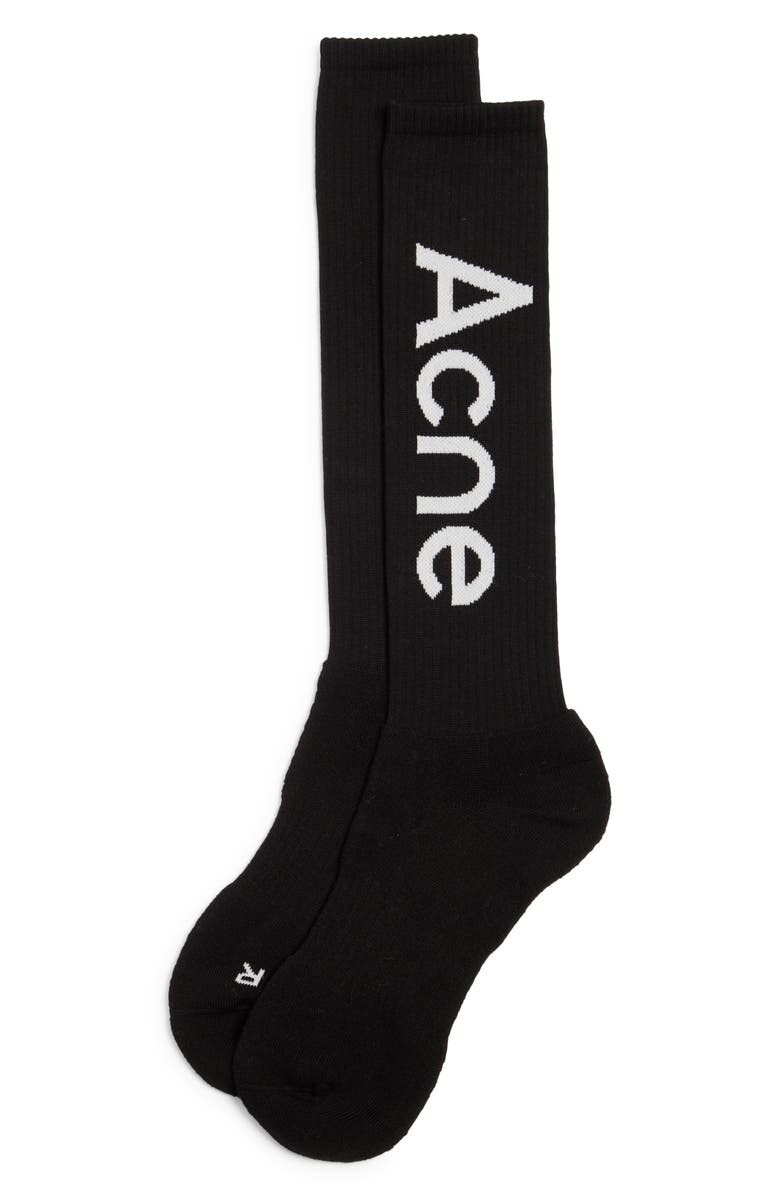 

носки с логотипом ACNE STUDIOS, черный