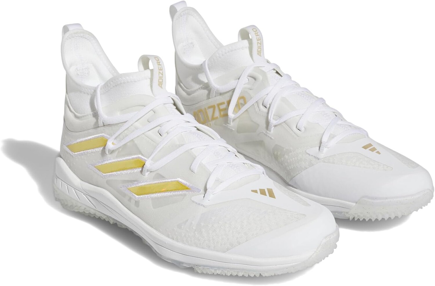 

Кроссовки adidas Adizero Afterburner 9 NWV Turf, цвет Footwear White/Gold Metallic/Footwear White