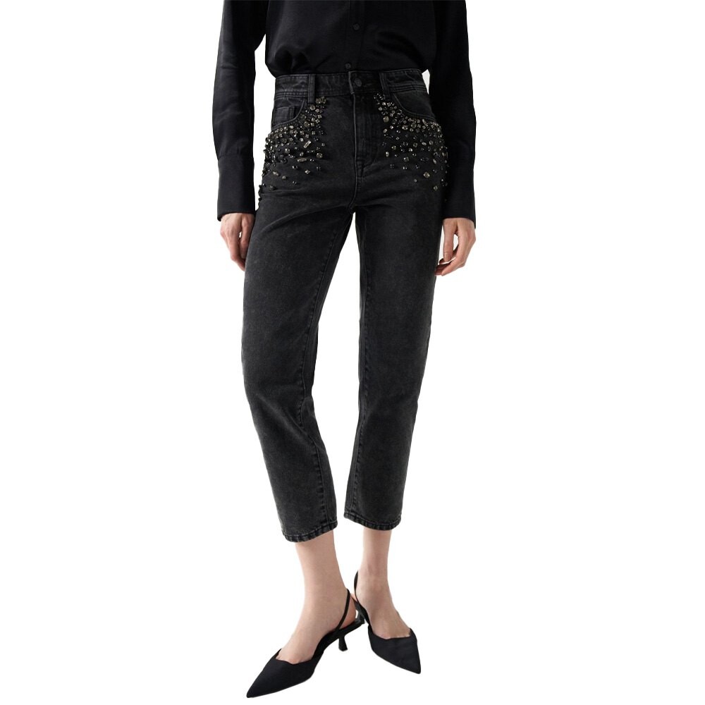 

Джинсы Salsa True Crop Slim Fit, черный