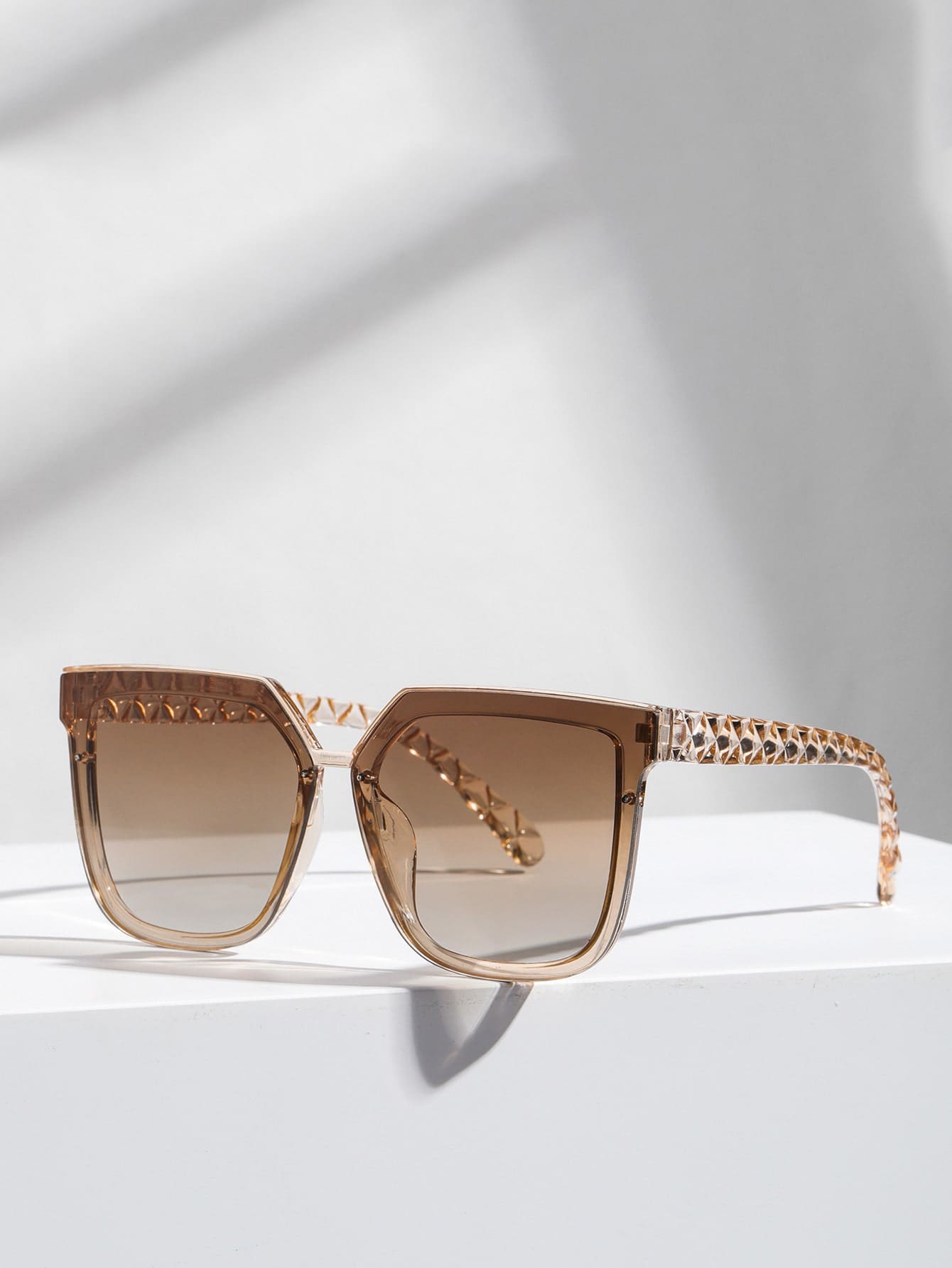 1 шт. женские квадратные пластиковые индивидуальные солнцезащитные очки в стиле бохо для вождения