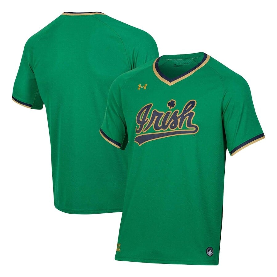 

Джерси Under Armour Notre Dame Fighting Irish, зеленый