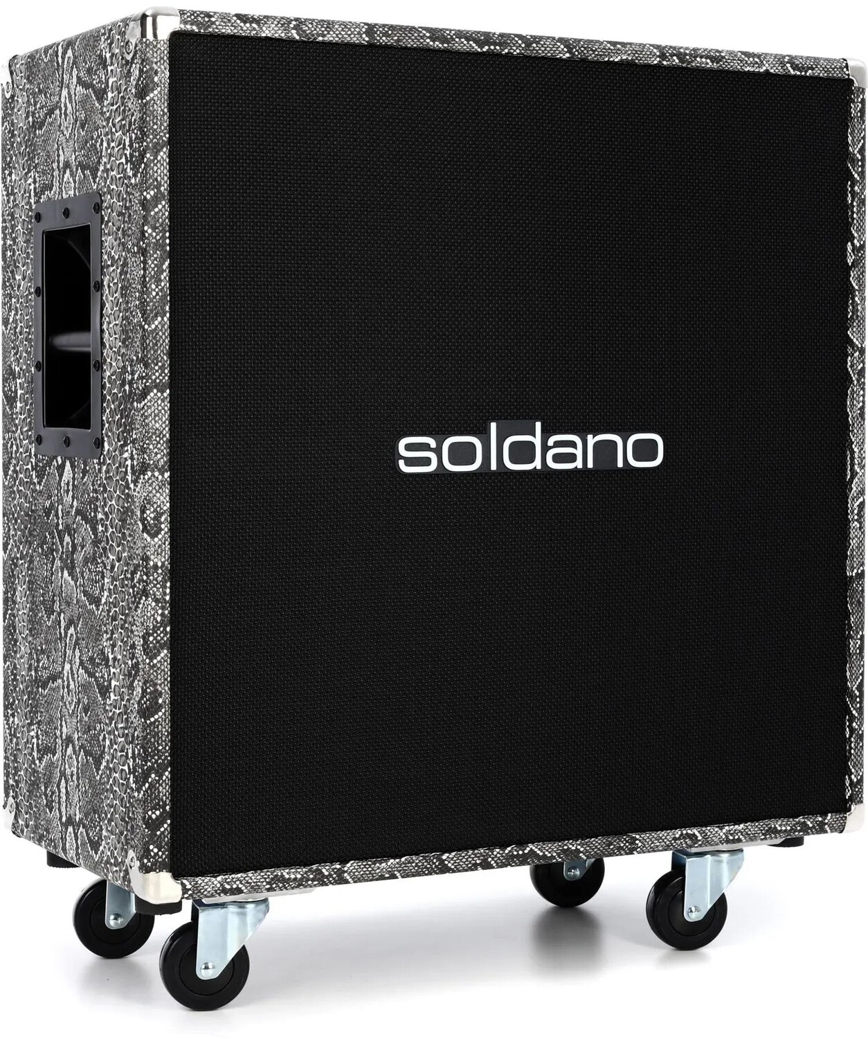 

Soldano 412 Прямой шкаф, удлинитель 4x12 дюймов, змеиная кожа