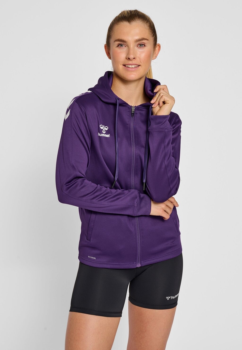 

Толстовка на молнии Hummel, фиолетовый