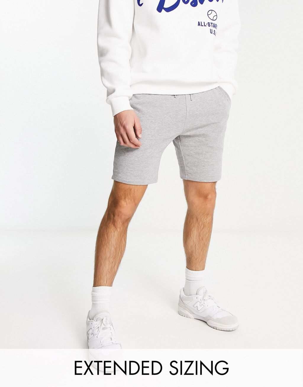 

Серые шорты из джерси скинни ASOS DESIGN